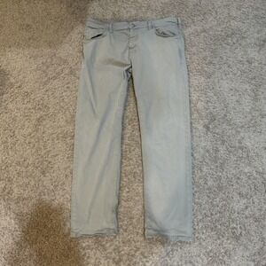 Mavi‎ Jeans Zach Straight Leg Pants Mens 38x32 Gray Stretch Flap Pockets M00453